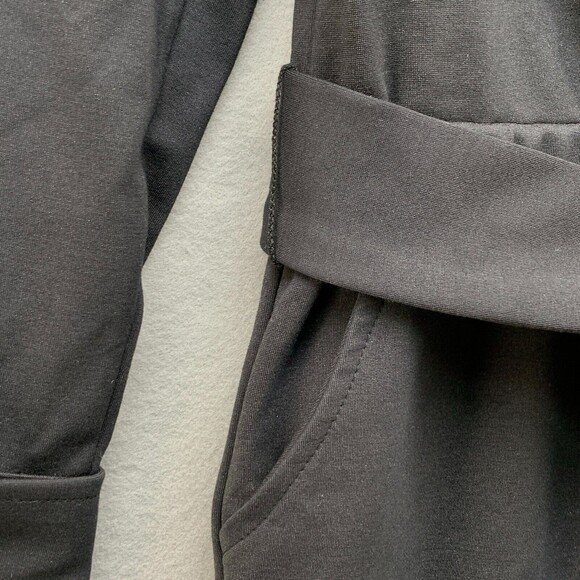 Soft Surroundings Simply Elegant Ponte Knit Wide Leg Jumpsuit Womens XS Tie Lux - Picture 7 of 16